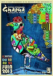 affiche festival gnaoua essaouira maroc 2013